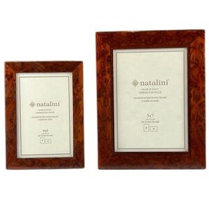 Natalini - ‘Brown coordinated bundle’ wood frames. 4” x 6” & 5” x 7”. NWT. Firm!